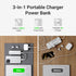 xCool CablePlug™ 3-in-1 Power Bank with Built-In Cable and Wall Plug, 5,000mAh